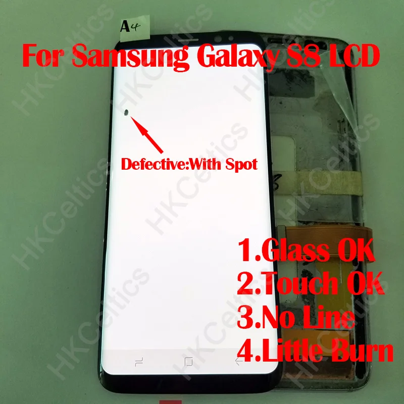Протестированный ЖК-дисплей для samsung Galaxy S8 ЖК-дисплей с экраном S8 plus G950 G955 дигитайзер+ сенсорный экран в сборе с точечным