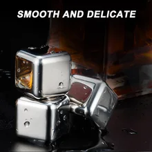 Из нержавеющей стали ледяные кубики многоразового охлаждения камни для вина и