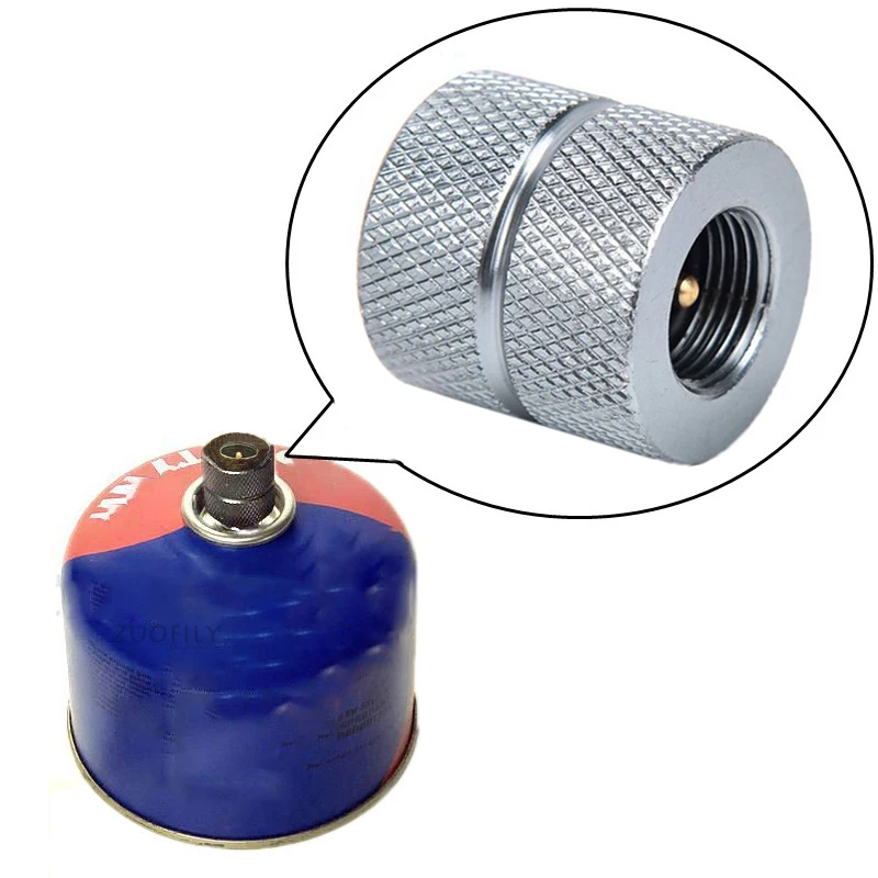 Outdoor Camping Butane Stove Gas Refill Adapter Cartridge Nozzle Bottle Screw Type Valve Canister Connector Propane Tank | Спорт и