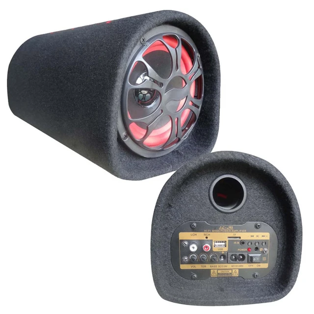 Audio Hifi Active Booster 5 inch 35W 24V 220V Input Car Subwoofer Tunnel Stereo  Speaker Bass For TF USB Flash Disk Auto Parts - AliExpress