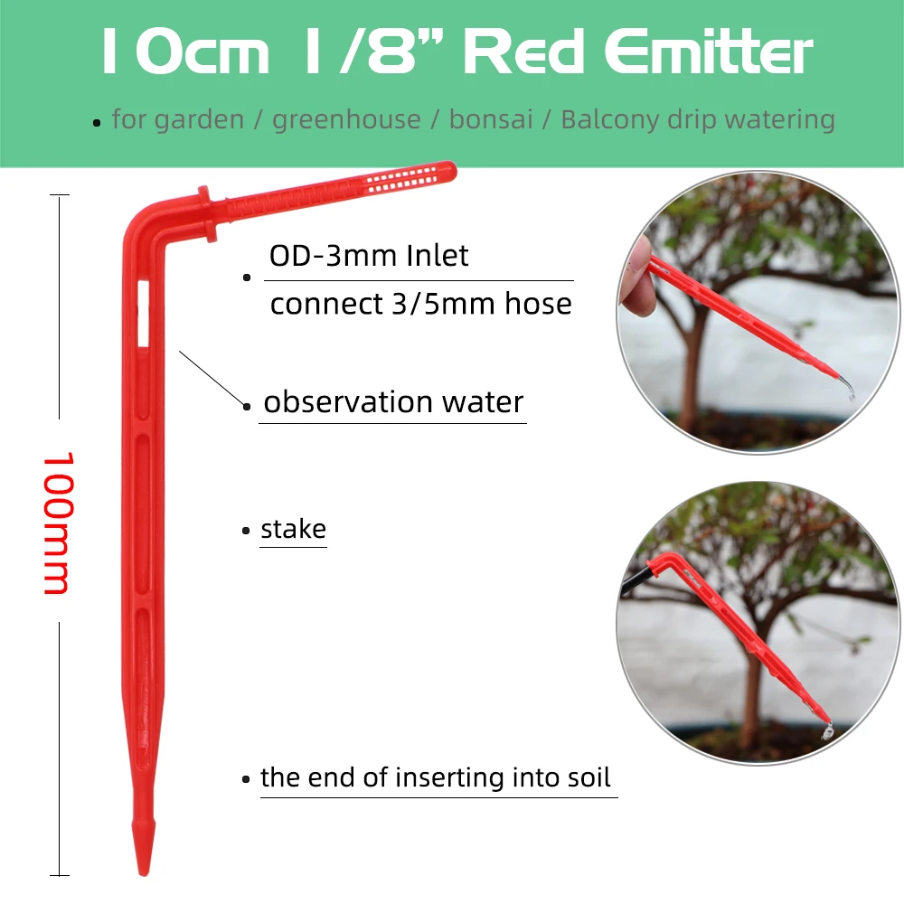 Greenhouse drip irrigation 4-way drip arrow 2-way transmitter irrigation system Potted plants with greenhouse suite 10set 20set 5