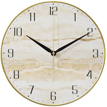

30cm Silent Wall Clock Quartz Retro Large Vintage Rustic Shabby Colorful Non Ticking Quiet Decorative Living Room