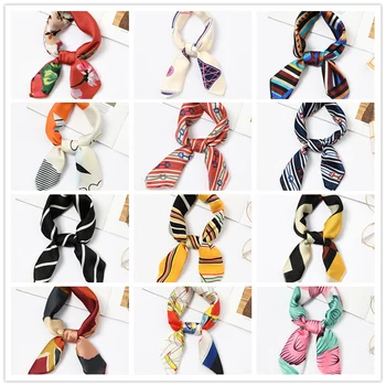 

The New "50" Small Square Lady Scarf Autumn Wild Literary Career Stewardess Small Scarf Chic Hair Band