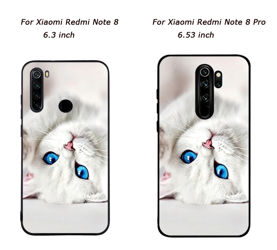 Чехол для телефона Xiaomi Redmi Note 8, силиконовый мягкий ТПУ чехол-накладка для Redmi Note 8 Pro, чехол-накладка, милый чехол-накладка Note8 Pro, бампер