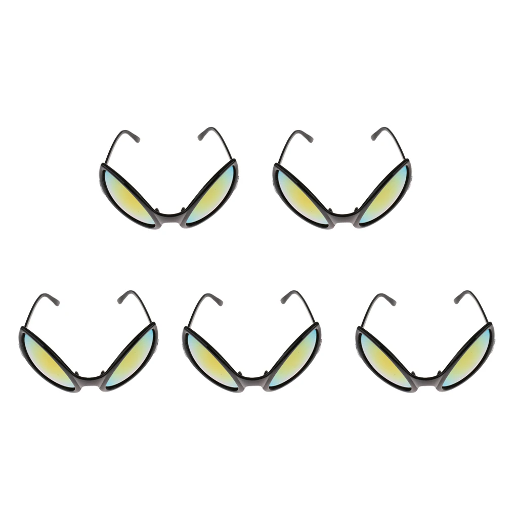 Для взрослых вечернее изящное платье Costume eyeglasses аксессуары 5 шт. модные черные чужой солнцезащитные очки Косплэй реквизит для фотосессии
