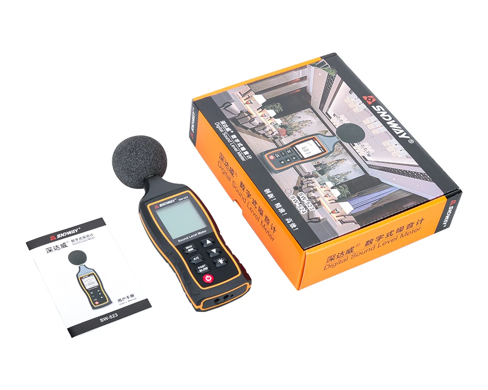 SNDWAY цифровой измеритель уровня звука децибел мониторинг тестер шум объем измерительный прибор подсветка шум аудио детектор