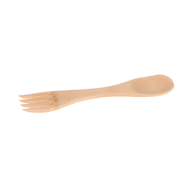 Wooden Spoon Fork Bamboo Kitchen Cooking Utensil Tools Soup-Teaspoon Tableware Stirring spoon bar kitchen accessories