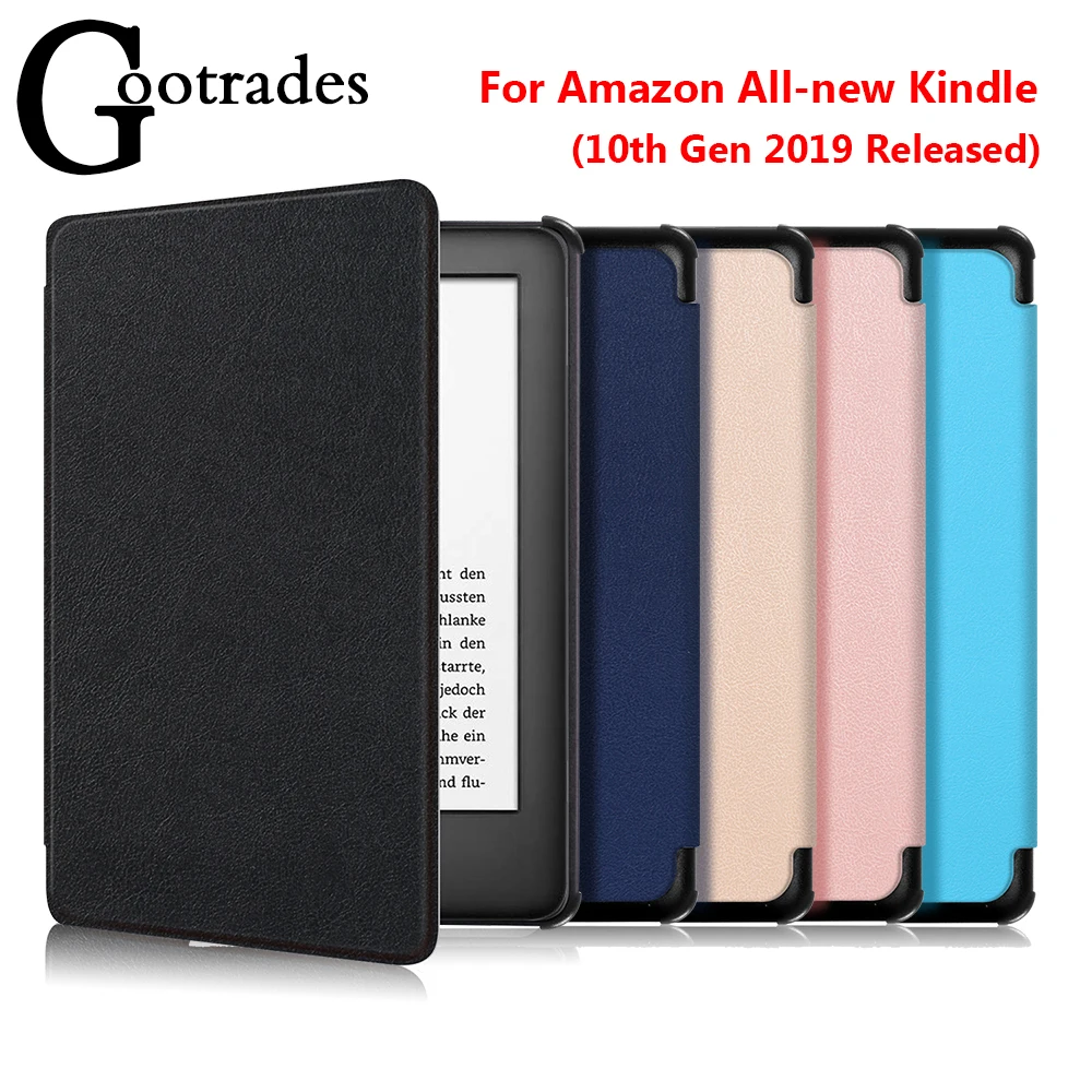 

Magnetic Smart Case Folio PU Leather Cover Protective Shell For Amazon All-new Kindle 10th Generation 2019 Released