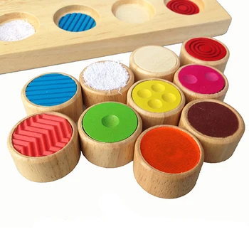 

Hot Kids Early Educational Toy Block Montessori Sensory Math Colors Challenge Memory Wooden Match Game Children Xmas Gift