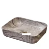 European Style Home Bathroom Rectangle Ceramic Sink Single Hole Hand Wash Sink Modern Simple Hotel Above Counter Basin Bowl 2