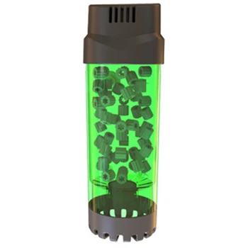 

Aquarium Fish Tank Fluidized Moving Bed Filter Bubble Bio Media Filter with Air Stone and Sponge Filter