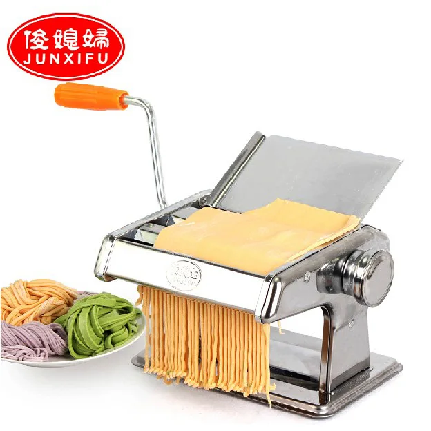 

noodle maker Domestic multi-function two-blade noodle machine, stainless steel, manual noodle dumpling wrapper, factory-direct