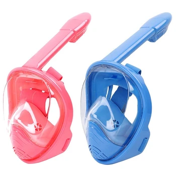 

2 Pcs Full Face Snorkel Mask,Foldable 180 Degree Panoramic View Snorkel Mask,Anti-Fog Anti-Leak Design for Kids, 1 Pcs Pink XS &