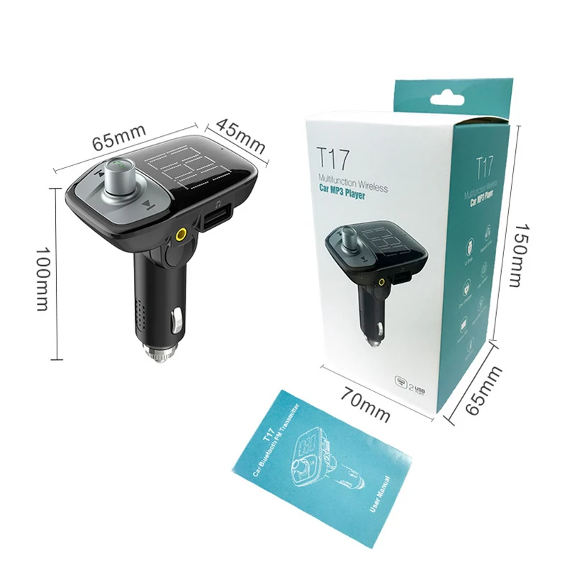 FULL-Mp3-плеер, Bluetooth, прикуриватель, зарядное устройство, авто, двойной Usb, зарядка, для автомобиля, без рук, музыкальный автомобиль, Qc 3,0, зарядное устройство, разъем 12 В