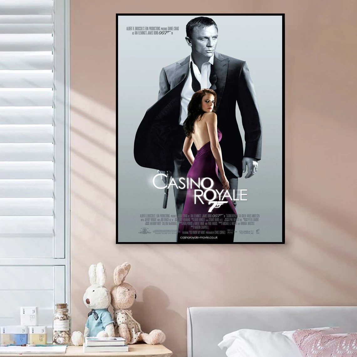 007 Movie James Bond All Acters Poster Printed Wall Home Decor Multi Sizes 