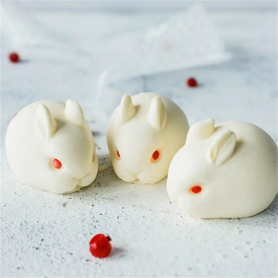 

TRTLIFE Silicone 3D Rabbit Cake Mold Chocolate Truffle Bakeware Mousse Mould Dessert Maker Baking Pastry Decorating Accessories