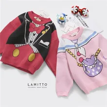 Tonytaobaby/Новинка; детский хлопковый свитер с рисунком для мальчиков и девочек; Детские свитера; сезон осень-зима