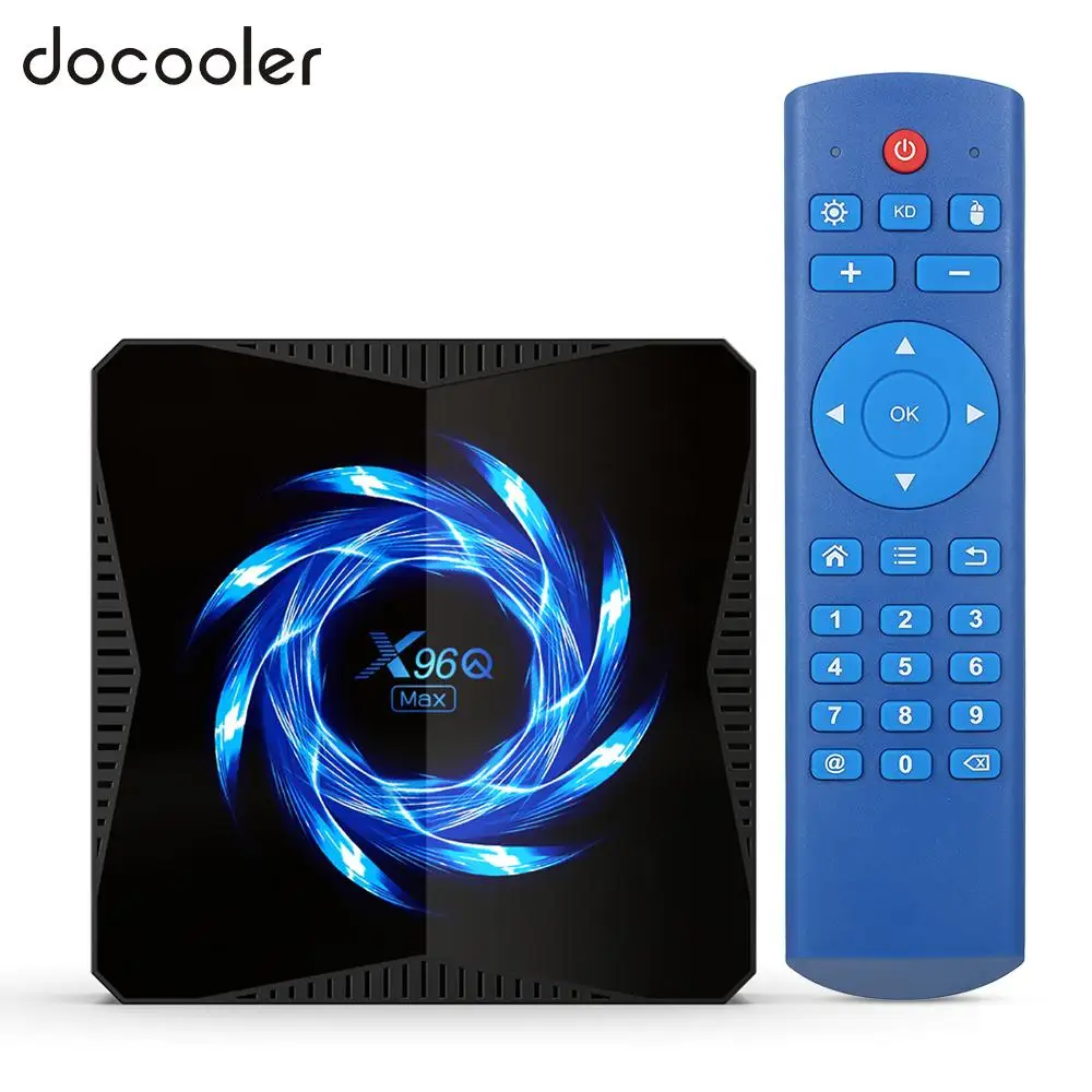 Вилка стандарта Австралии! Docooler X96Q MAX Смарт ТВ коробка Android 10 0 4 ГБ/64 ГБ 32 Allwinner H616