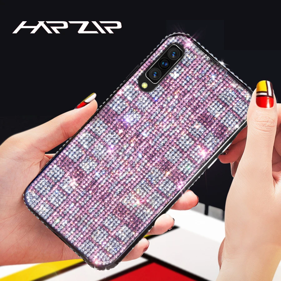 Роскошные блестящие стразы чехол для samsung Galaxy S8 S9 S10 плюс A10 A20 A30 A50 A70 Примечание 10