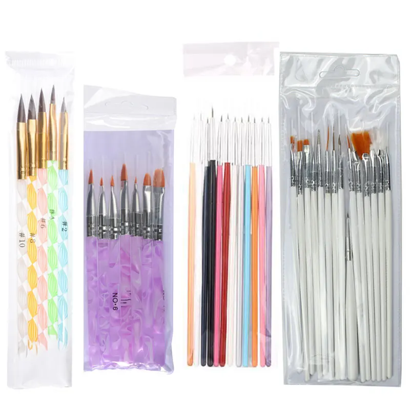 Nail Art Brushes Set Manicure Tools Gel Nail Polish Drawing Carving Ombre Painting Pen nail art pens,nail art brushes,nail brushes,nail art tools,gel nail tools