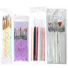 Nail Art Brush Set Manicure Tools Gradient Gel Nail Polish Builder Drawing Carving Ombre Brushes French Nail Design Painting Pen 1