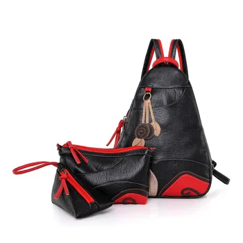 

2020 new ladies backpack small backpack three-piece ladies backpack back pack small backpack women backpack