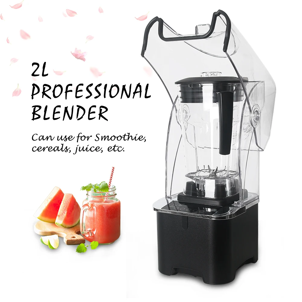 ITOP 2L Commercial Blender Professional Power Blender Mixer Fruit Juicer Cocktail Bar Food Processor Stainless Steel Blade 2200W