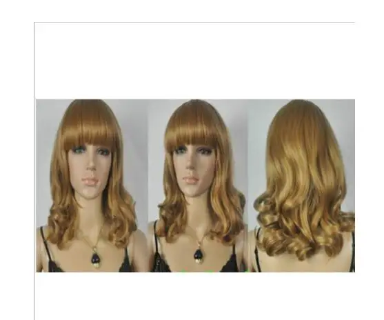 Suyushun1160++ 01127 короткий кудрявый Коричневый женский парик для косплея