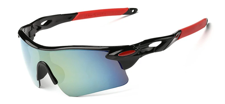 Мужские спортивные солнцезащитные очки, мужские спортивные мужские очки для ночного вождения, желтые очки для ночного вождения, велосипедные очки для близорукости, очки для рыбалки 9181 - Цвет линз: Gold