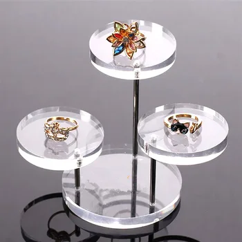 

Acrylic Jewelry Display Necklace Bracelet Round Table Holder Stand Rack Case Showcase Tool