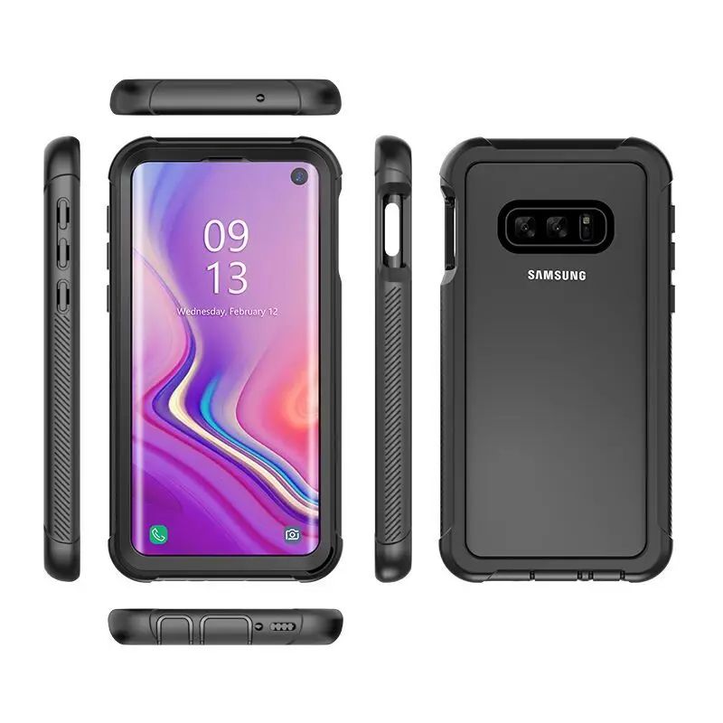 Прочный Чехол-бампер для samsung Galaxy Note 9 10 S9 S8 Plus чехол PC TPU задняя крышка для samsung Galaxy S10e S10 plus чистый чехол