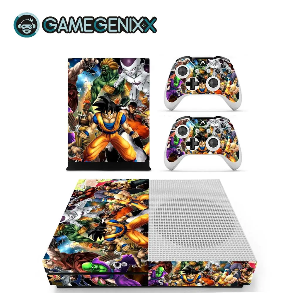 GAMEGENIXX виток винилопласта с наклейкой чехол для Xbox One Slim консоли и 2 контроллера-Dragon Ball