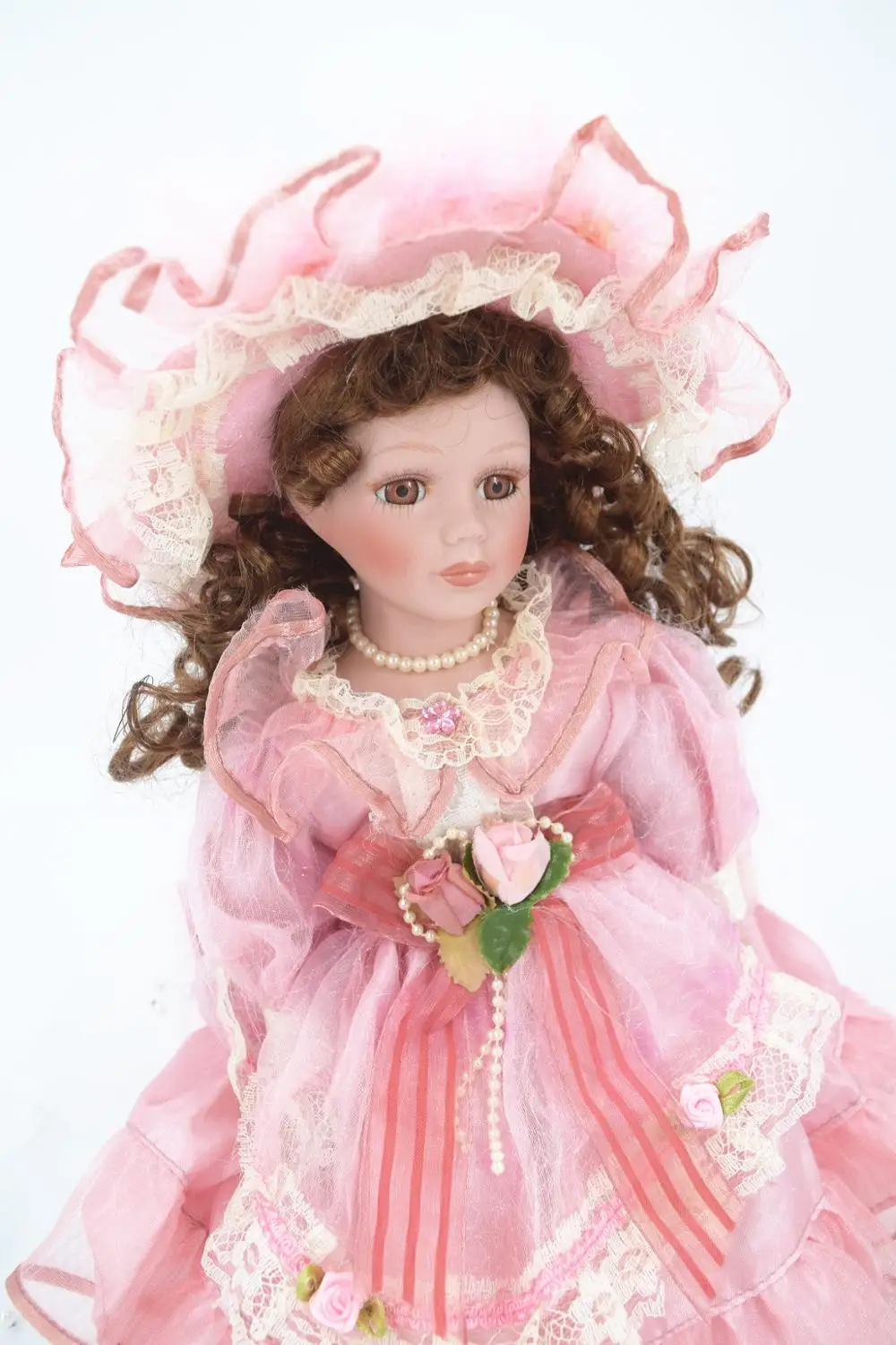 32 см винтажная кукла принцессы Виктории розовая фарфоровая Керамическая кукла девочка день рождения День Святого Валентина рождественский подарок домашний декор