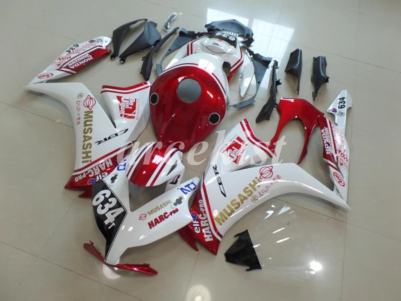 Литьевая Форма ABS полный обтекатель комплект Подходит для HONDA CBR1000RR 2012 2013 CBR 1000RR набор кузова drak красный