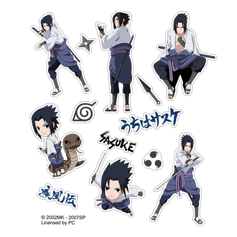 Officially Licensed NARUTO Character Cosplay Stickers Collection