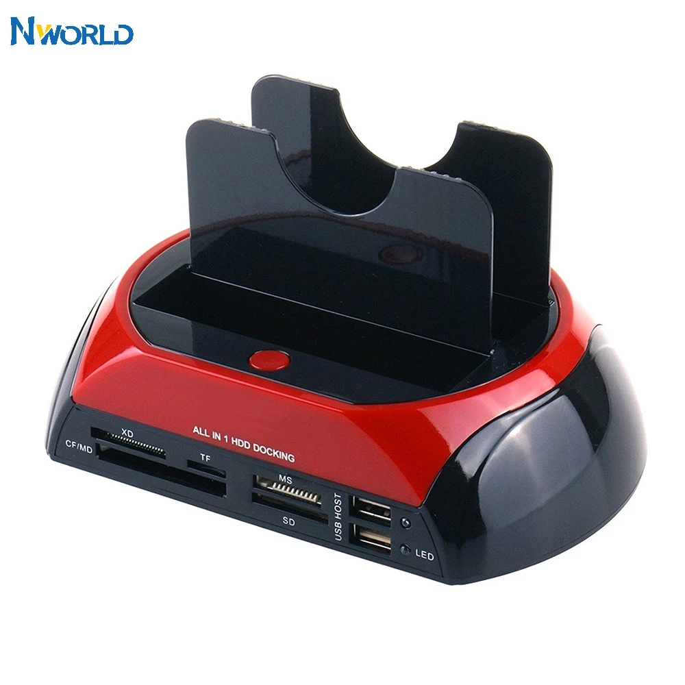 Nworld 2 5 3 дюймовый IDE SATA жесткий диск все в одном с двумя слотами USB 0 к HDD док станция