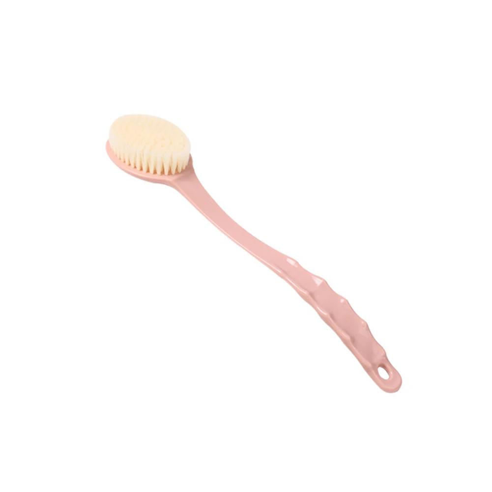 1 Pcs Massage Artifact Health Care Plastic Body Maasage Spa Remove Dead Skin With Long Handle Soft Dry Skin Body Bath Brush - Цвет: Pink