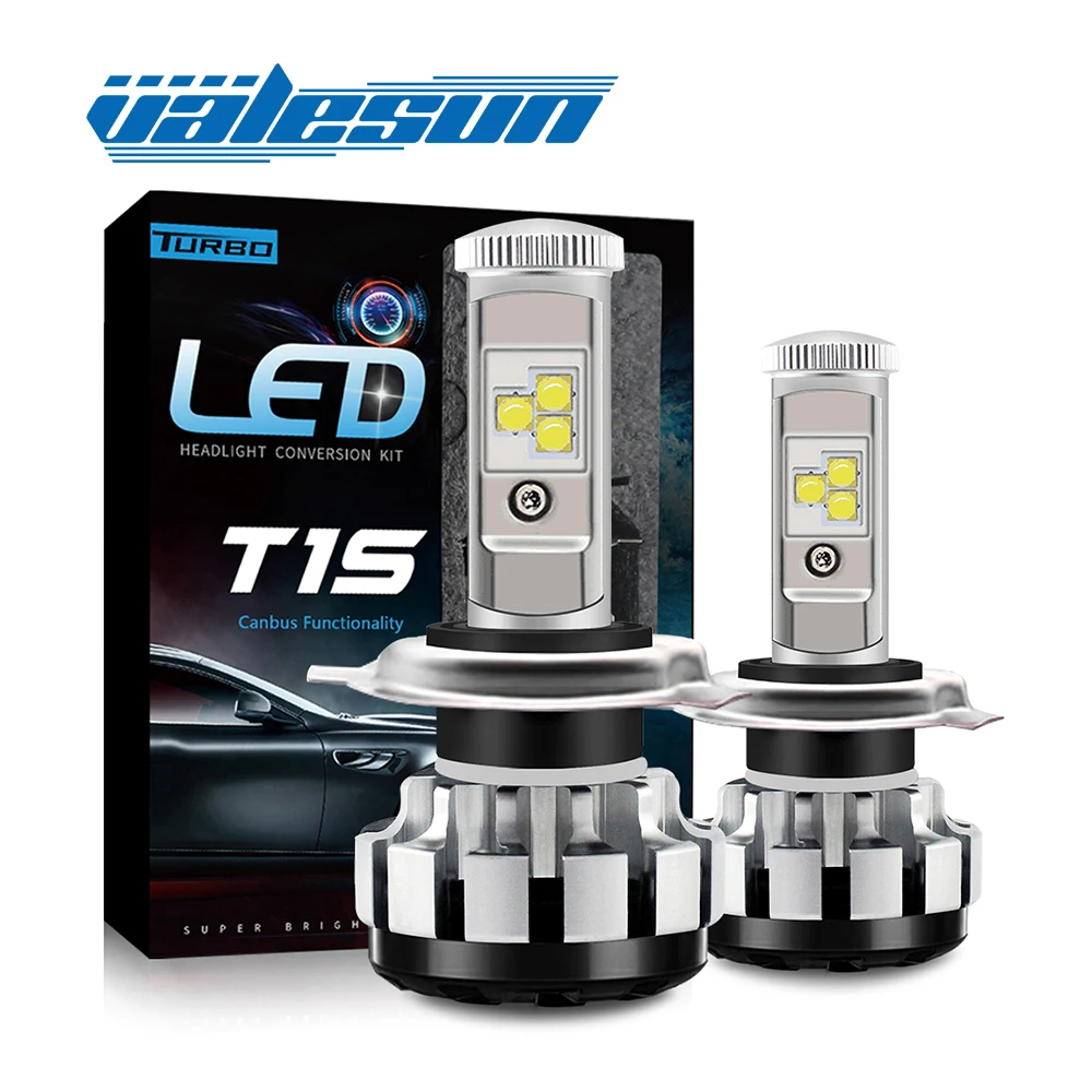 Turbo светодиодный Светодиодный H1 H3 H8 H9 H10 H11 HB3 HB4 H27 9012 H7 CANBUS 6000 К белый свет фары