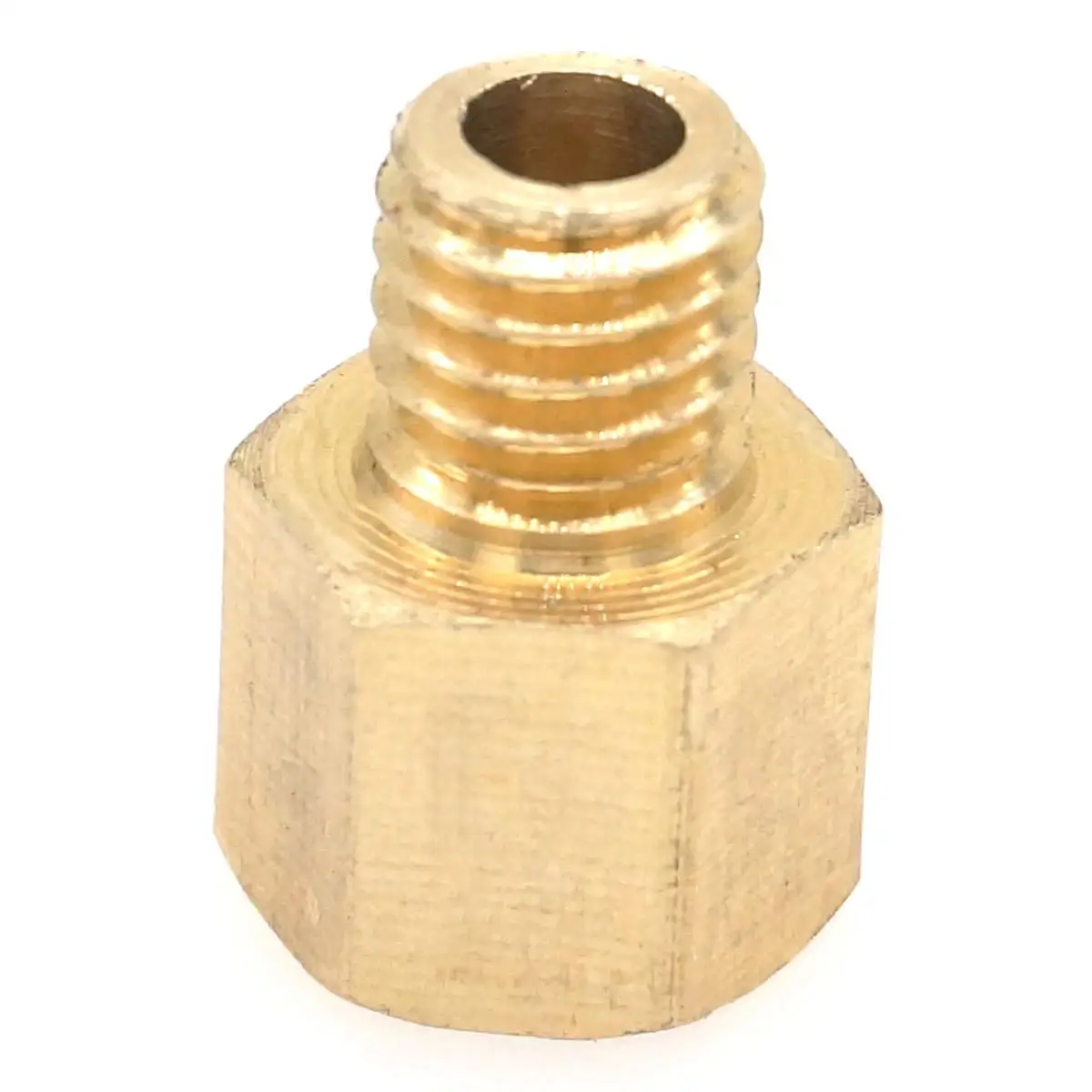 

1/8" BSP Female to M8x1.25mm Male Thread Brass Reducer Hex Head Connector Reducing Bush adapter Fitting for Pressure gauge