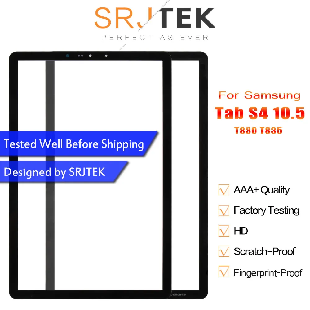 Стекло для Samsung GALAXY Tab S4 10 5 T830 T835 переднее стекло внешняя панель сменная с