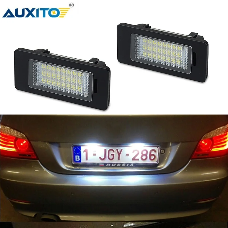 2Pcs Error Free LED License Number Plate Light For BMW E60 E39 M5 E70