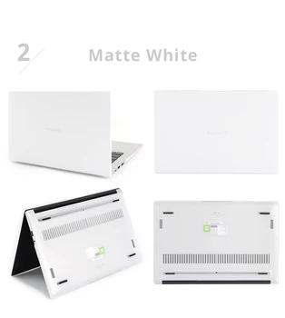 

Laptop Case For Huawei 2020 Matebook D14 D15 Crystal Clear Transparent Matte Black Laptop Shell Cover for Mate book 13 14 Case