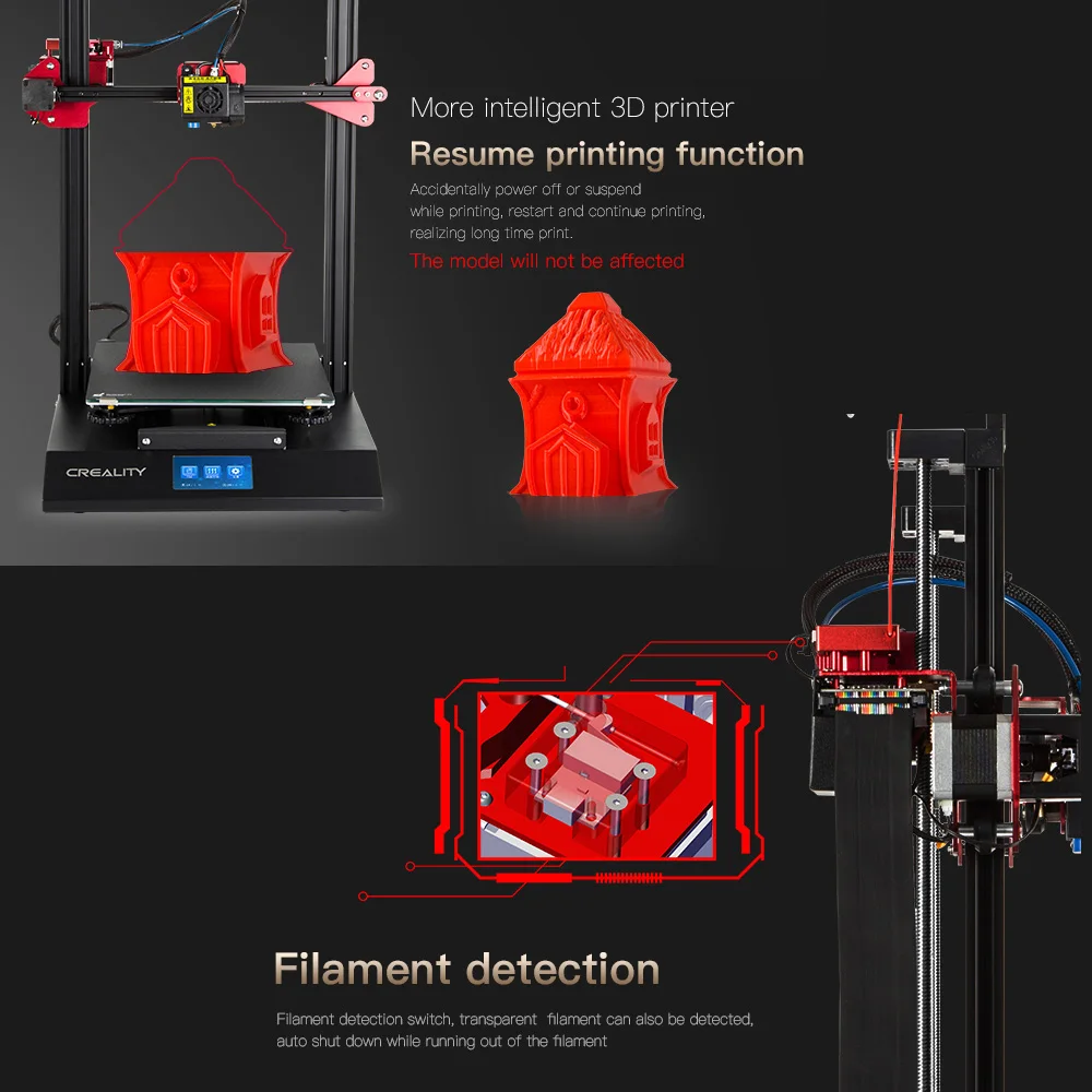 CREALITY 3D CR 10S Pro автоматический нивелир принтер DIY самостоятельная сборка набор