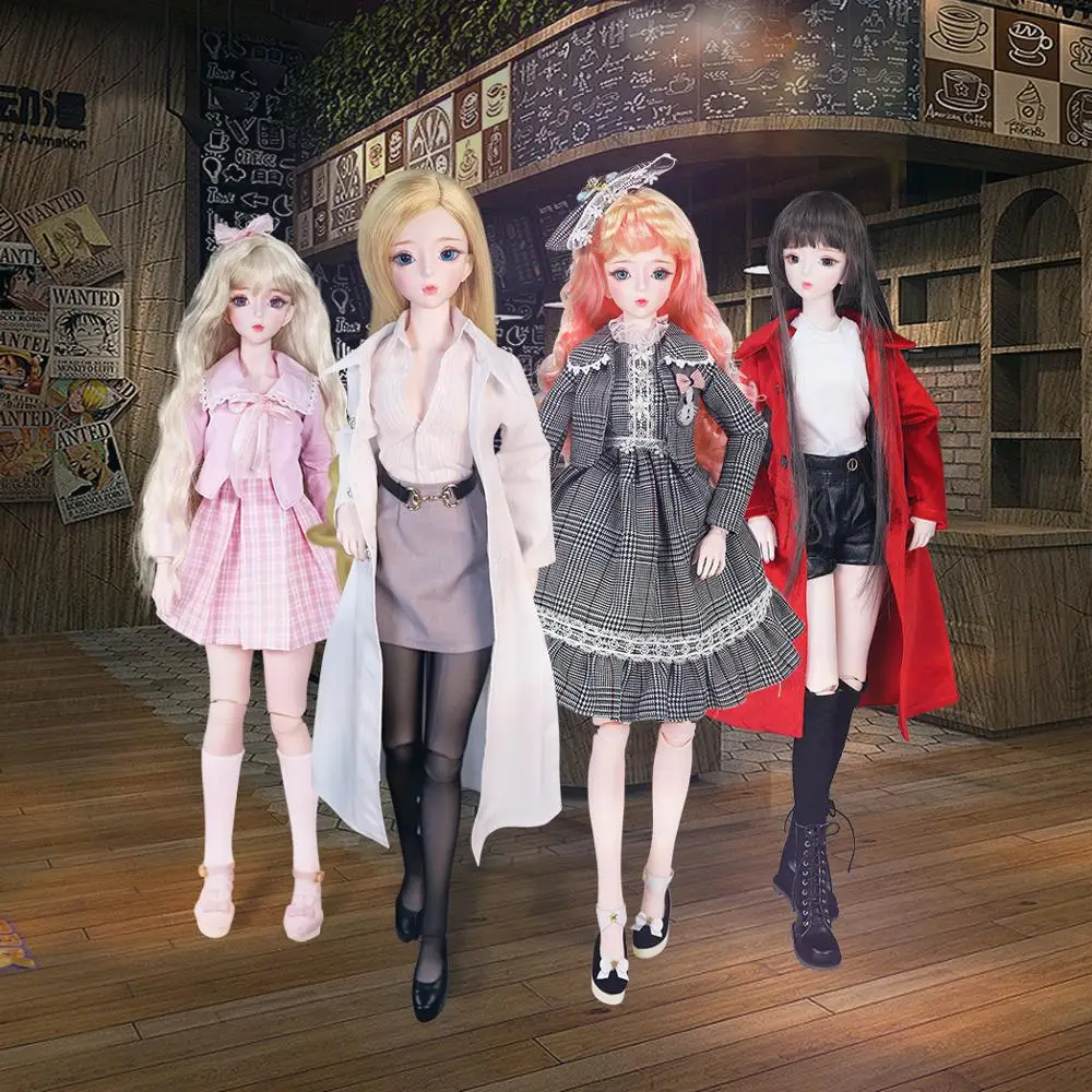 DBS 1/3 BJD 62 см кукла высотой Девушки индивидуальный макияж костюм для суставов тела