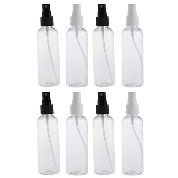 

8Pcs 100ML Transparent White Spraying Bottles Portable Durable Multi-Purpose Dispensing Bottles Toner Perfume Spray Containers