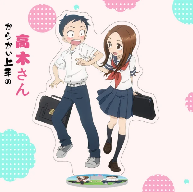 Японское аниме Teasing Master Takagi-san Takagi Nishikata Косплей двухсторонняя подставка фигурная пластина акриловый Шарм декор стола Рождественский подарок