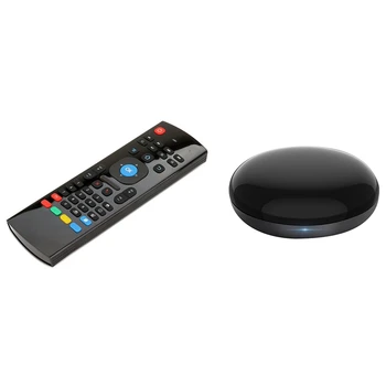 

2 Pcs Remote Control: 1 Pcs MX3 Wireless Keyboard Controller & 1 Pcs IR2 WiFi Smart IR Remote Control Voice Control