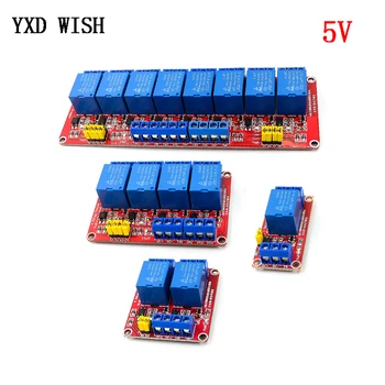 

1 2 4 8 Channel Relay Board Shield with Optocoupler Support High Low Level Trigger For Arduino DC 5V Relays Module 1/2/4/8 Way