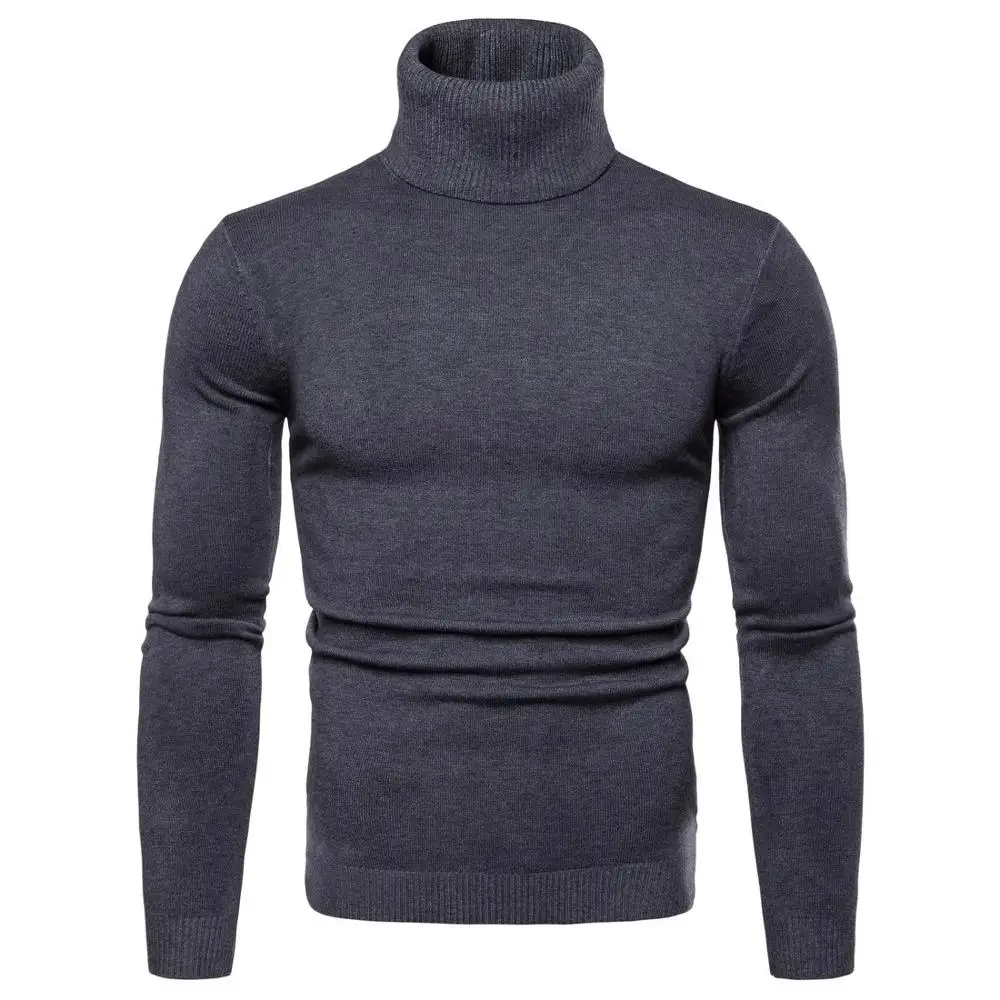 Goede Nieuwe Streetwear mannen Winter Warm Katoen Hoge Hals Trui Jumper