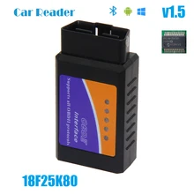 Bluetooth 2,0 ELM327 V1.5 OBD2 с чипом 18F25K80 для Android/Windows/Symbian система считывания кодов Авто диагностический инструмент elm 327